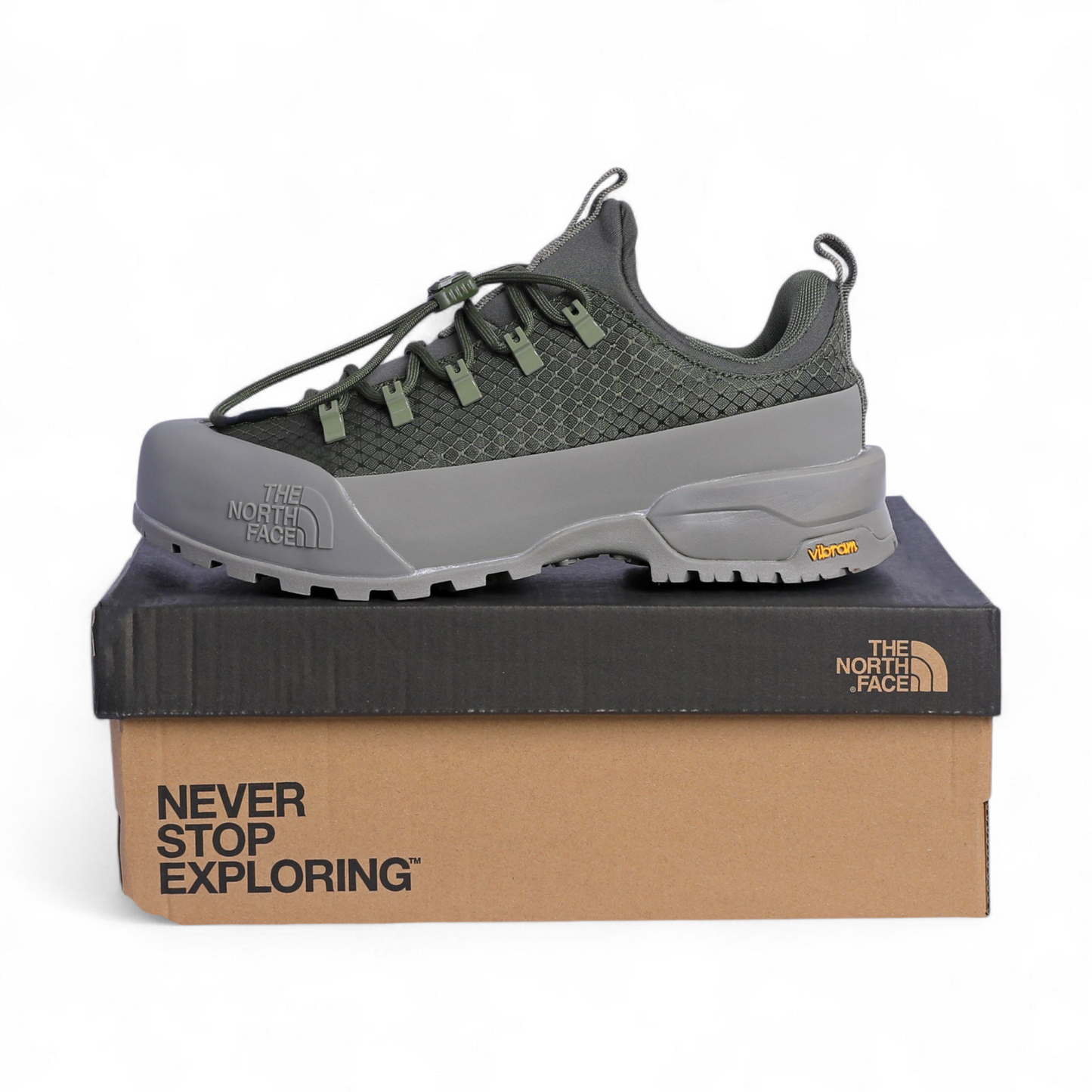 The North Face Glenclyffe Low – Lightweight Outdoor Hiking Shoe LW - in Gray×green