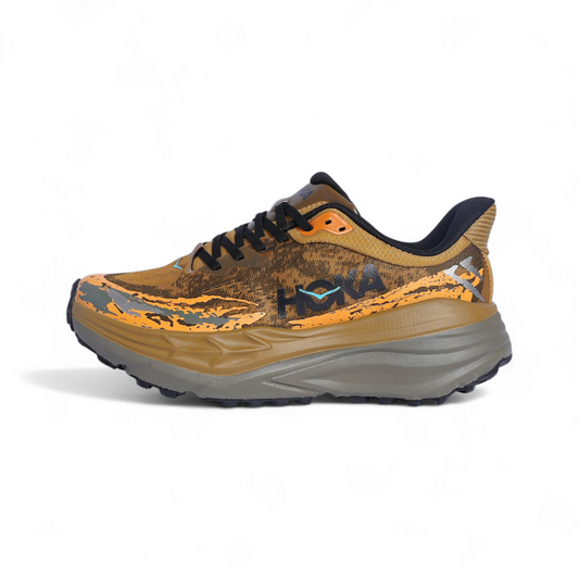 HOKA Stinson 7 – Maximum Cushioning Trail Running Shoes HS - in Olive×orange