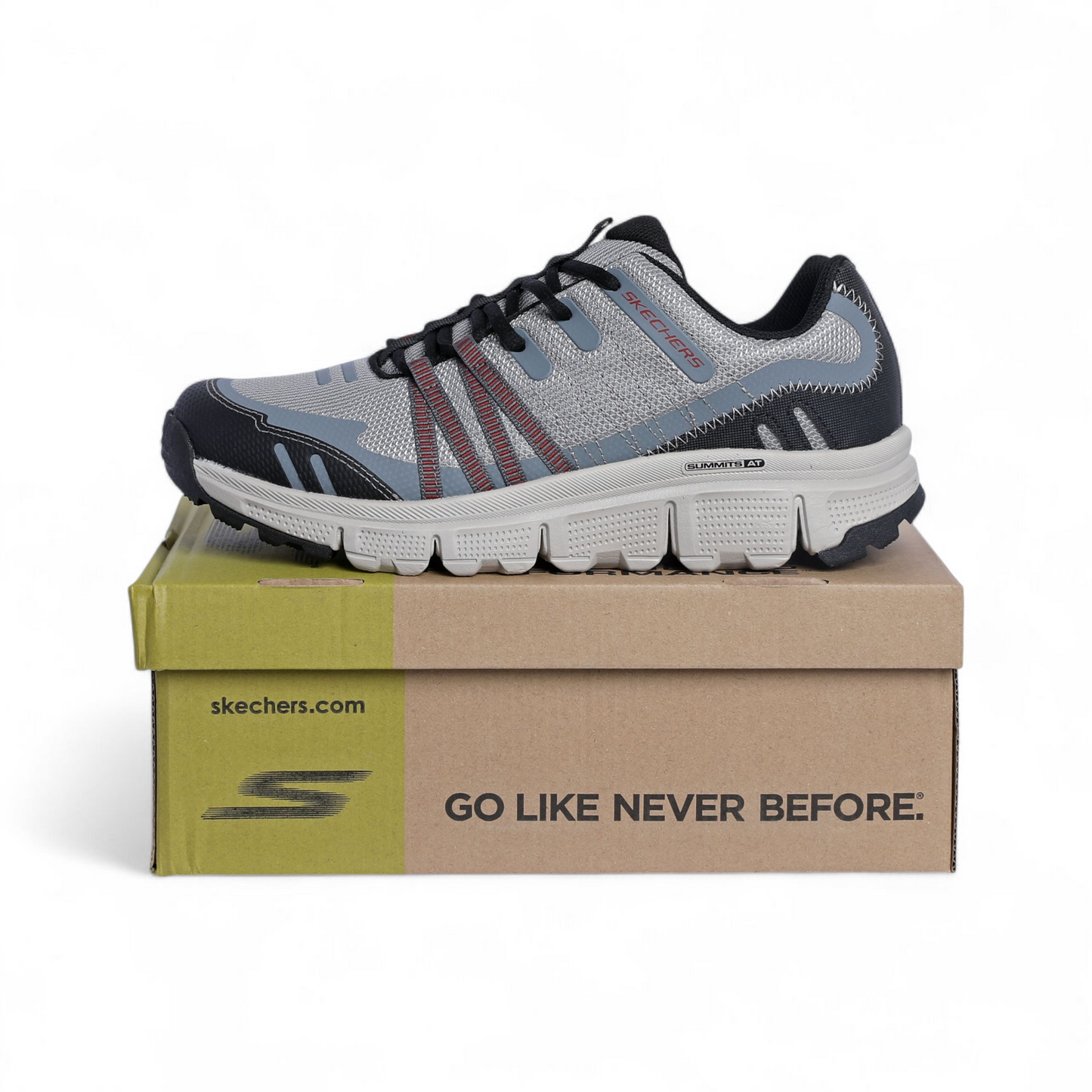 Skechers Summits – Cushioned Low-Top Casual Shoes AT - in Gray