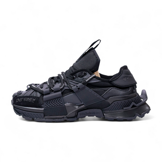 Men’s Dolce & Gabbana Low Top Space Lace Up Sneakers DG - in Black