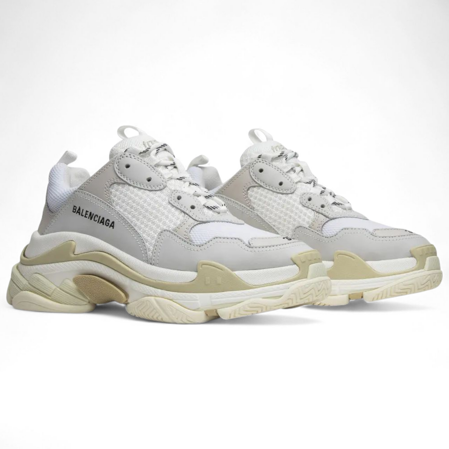 Women's Balenciaga Triple S – The Icon of Bold Luxury BLN-20 - in White