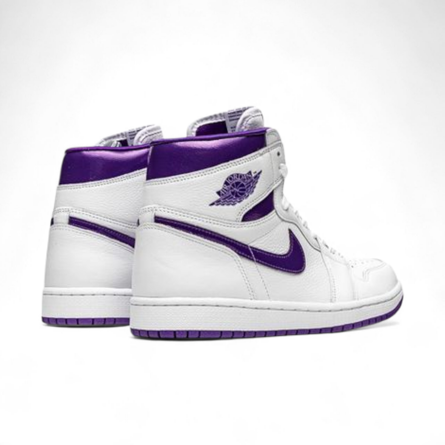 Women's Air Jordan 1 Retro High OG – Timeless Legacy, Iconic Style WO - in White×purble