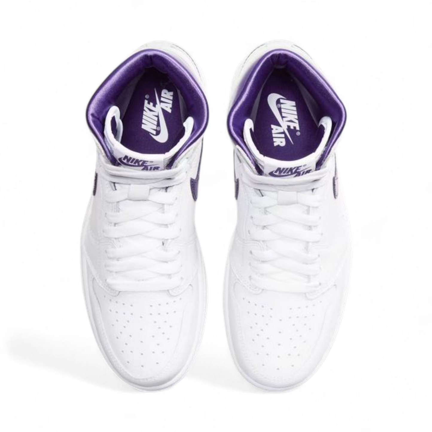 Women's Air Jordan 1 Retro High OG – Timeless Legacy, Iconic Style WO - in White×purble