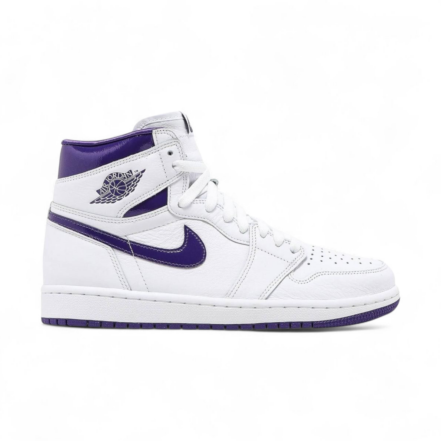 Women's Air Jordan 1 Retro High OG – Timeless Legacy, Iconic Style WO - in White×purble