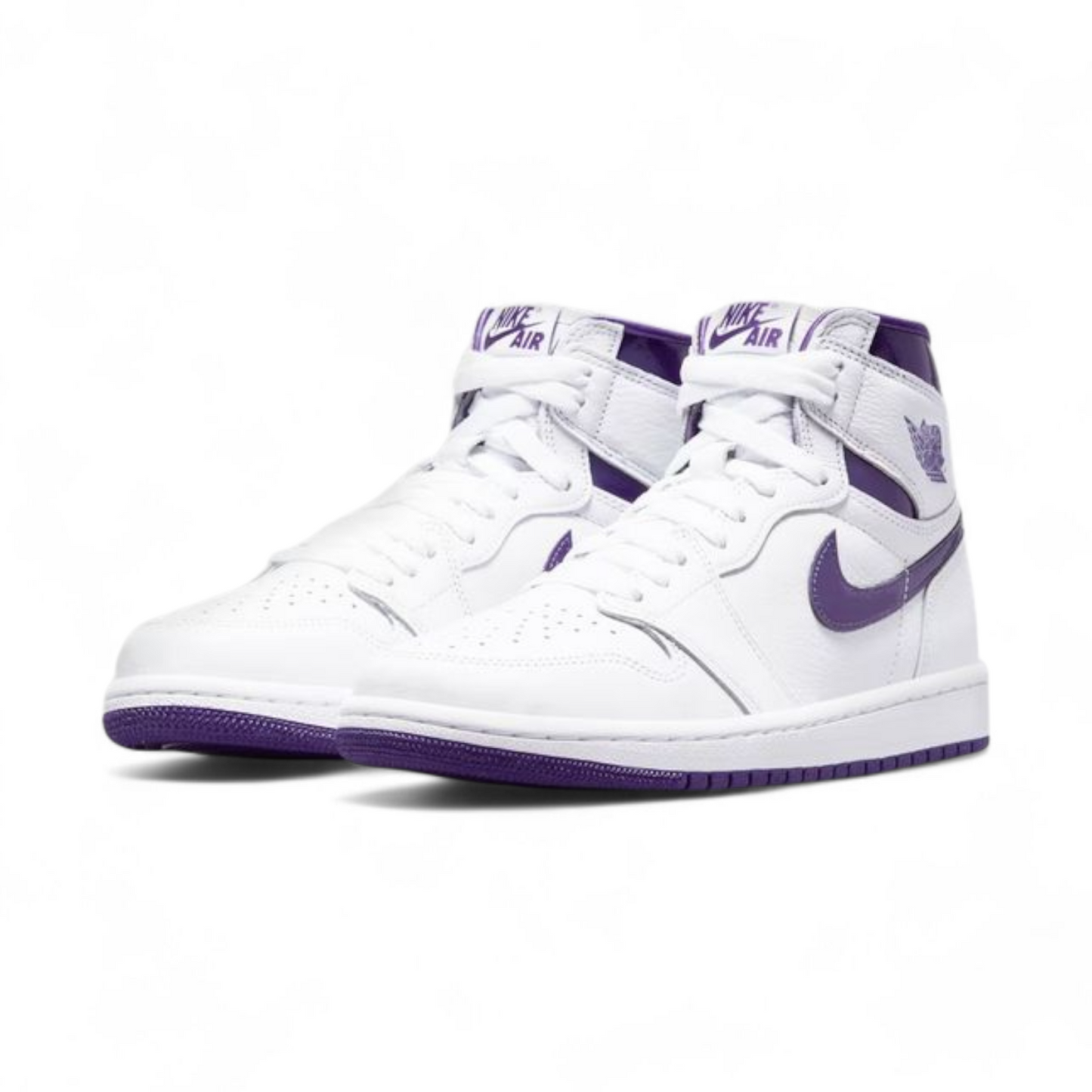 Women's Air Jordan 1 Retro High OG – Timeless Legacy, Iconic Style WO - in White×purble