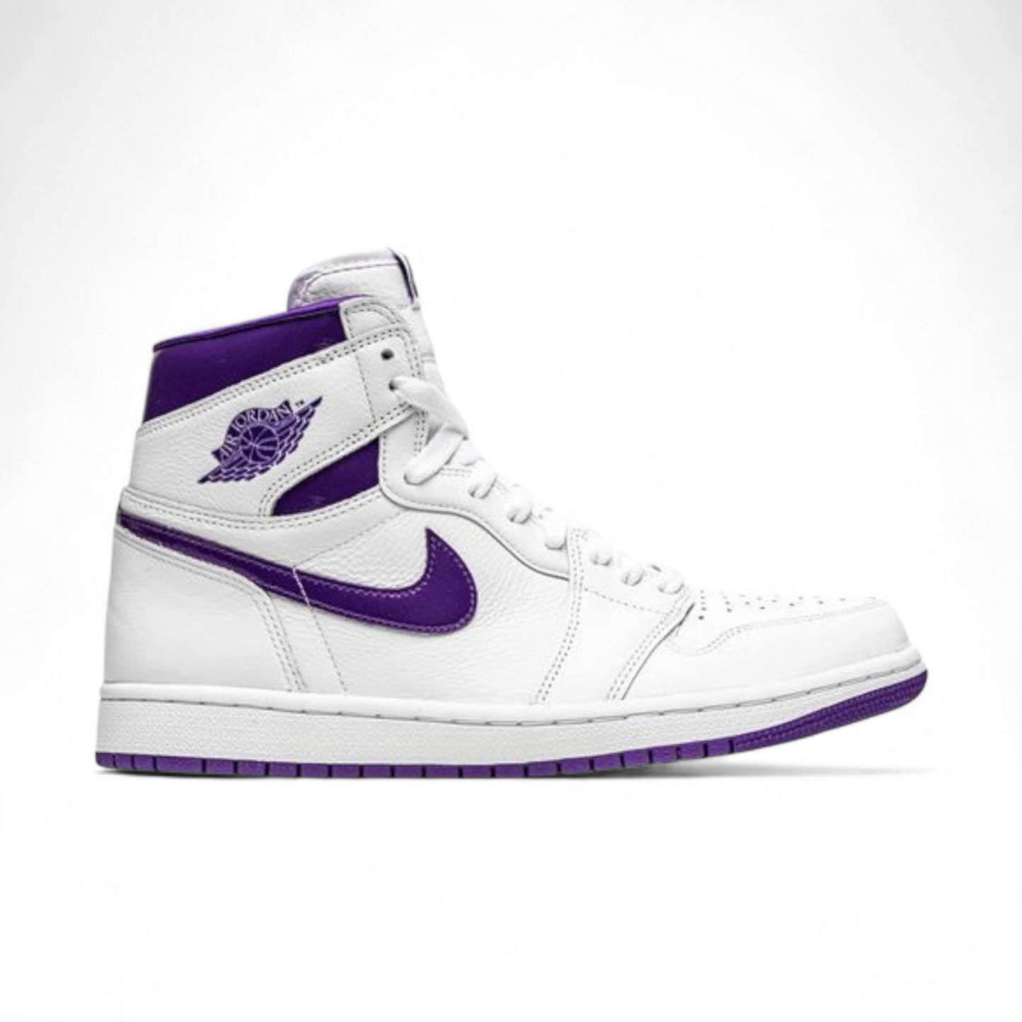 Women's Air Jordan 1 Retro High OG – Timeless Legacy, Iconic Style WO - in White×purble