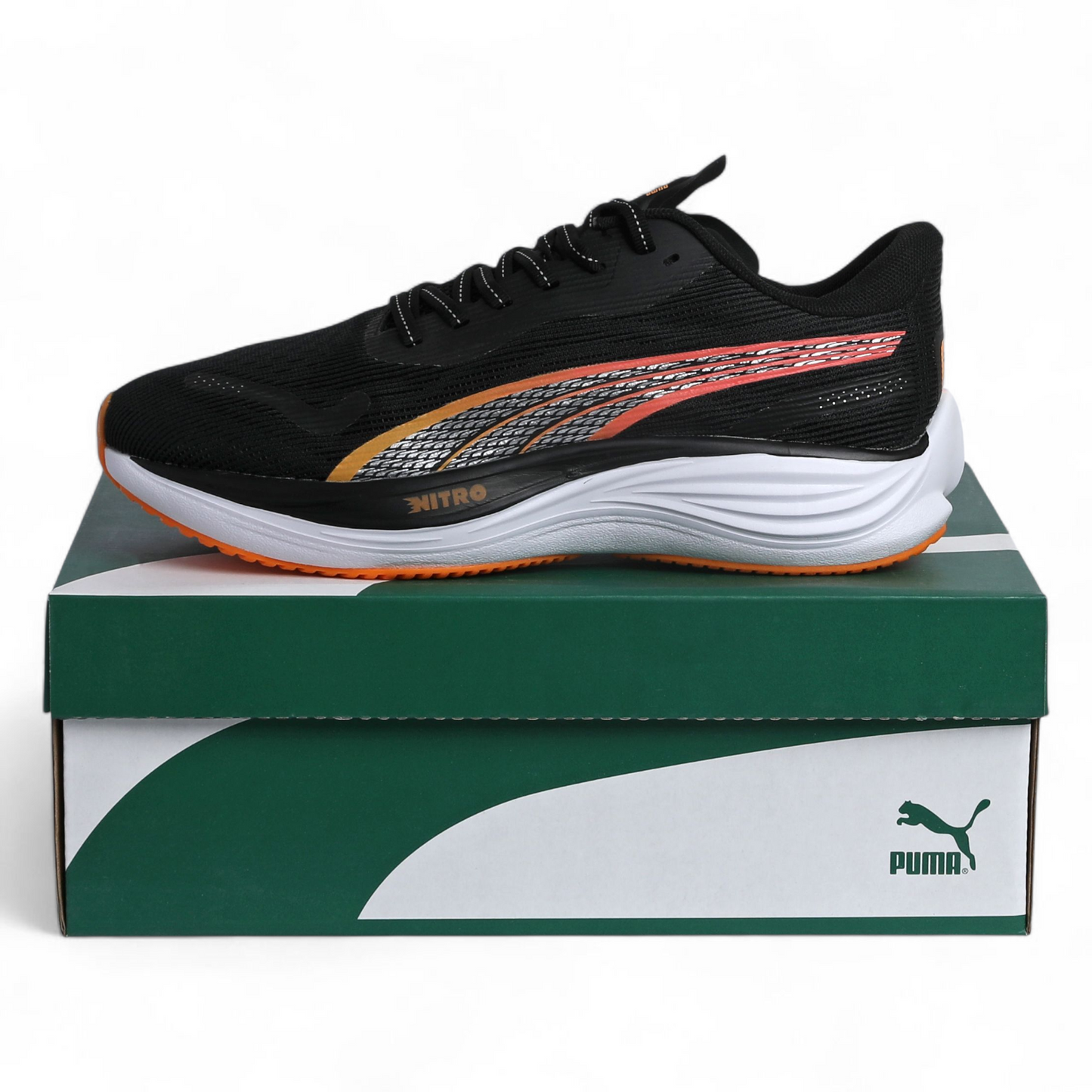 Puma Velocity Nitro 3 Running Shoes BV - in Black×orange
