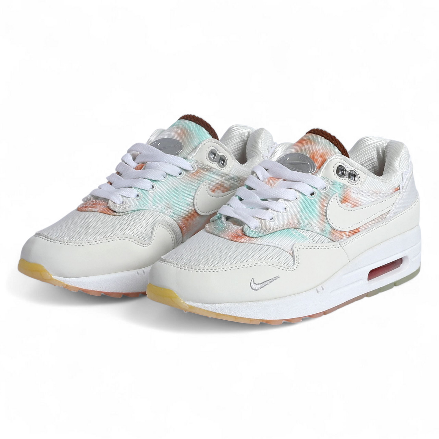 Women’s Nike Air Max 1 – Elevated Style with Metal Charm Details-  AIR-100 - in light grey
