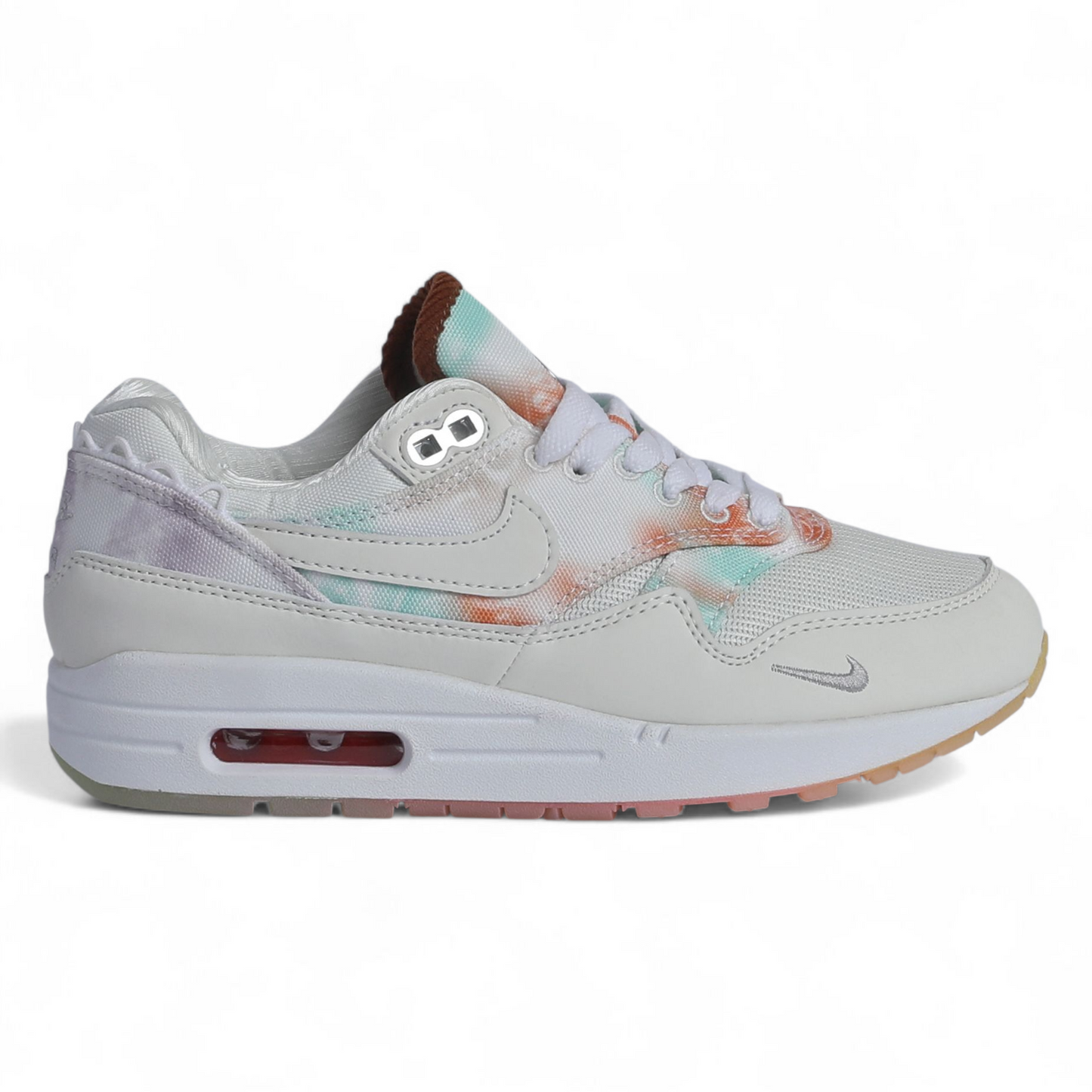Women’s Nike Air Max 1 – Elevated Style with Metal Charm Details-  AIR-100 - in light grey
