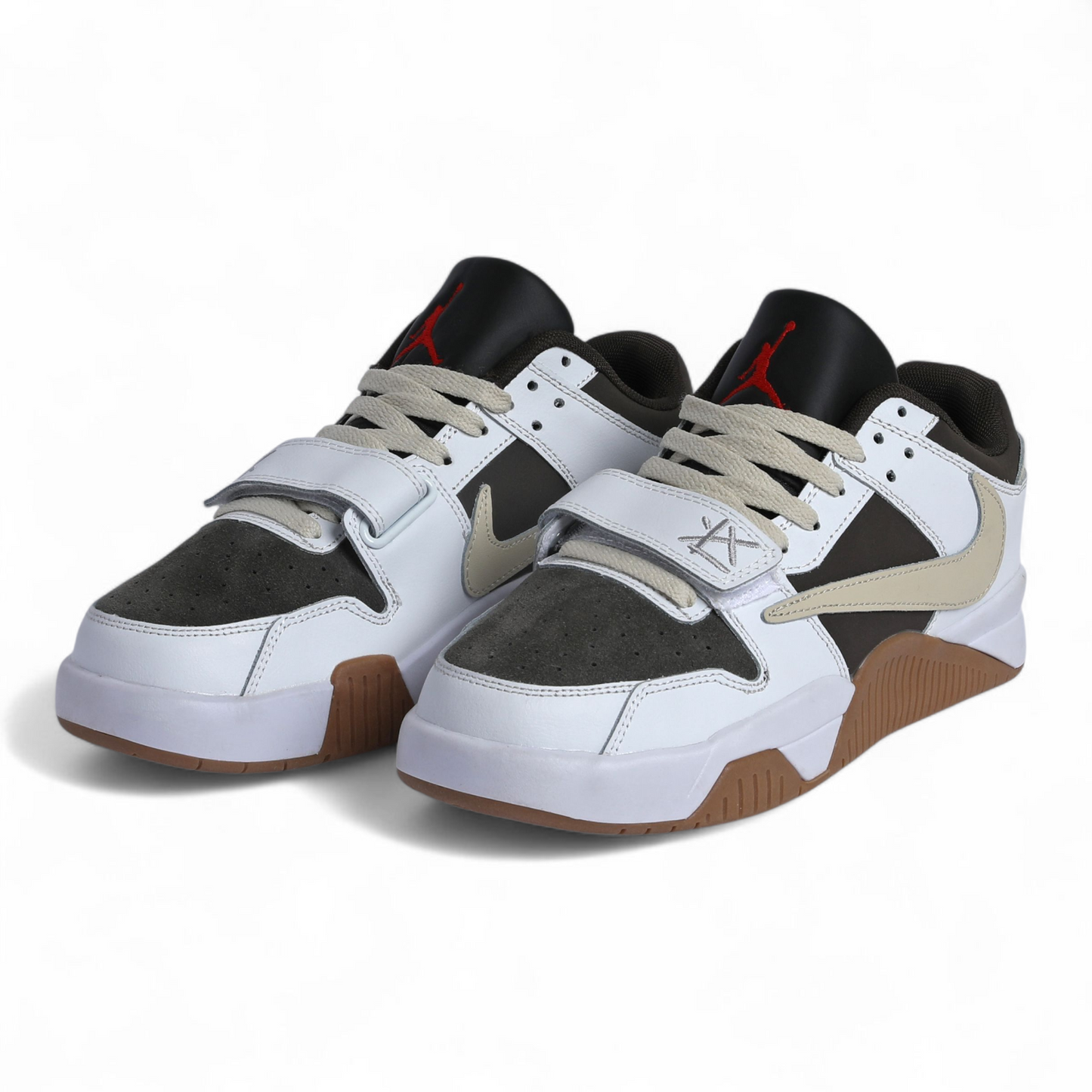 Travis Scott x Jordan Jumpman Jack TR 'Taupe Haze' sneaker. - AIR-20- in White×brown