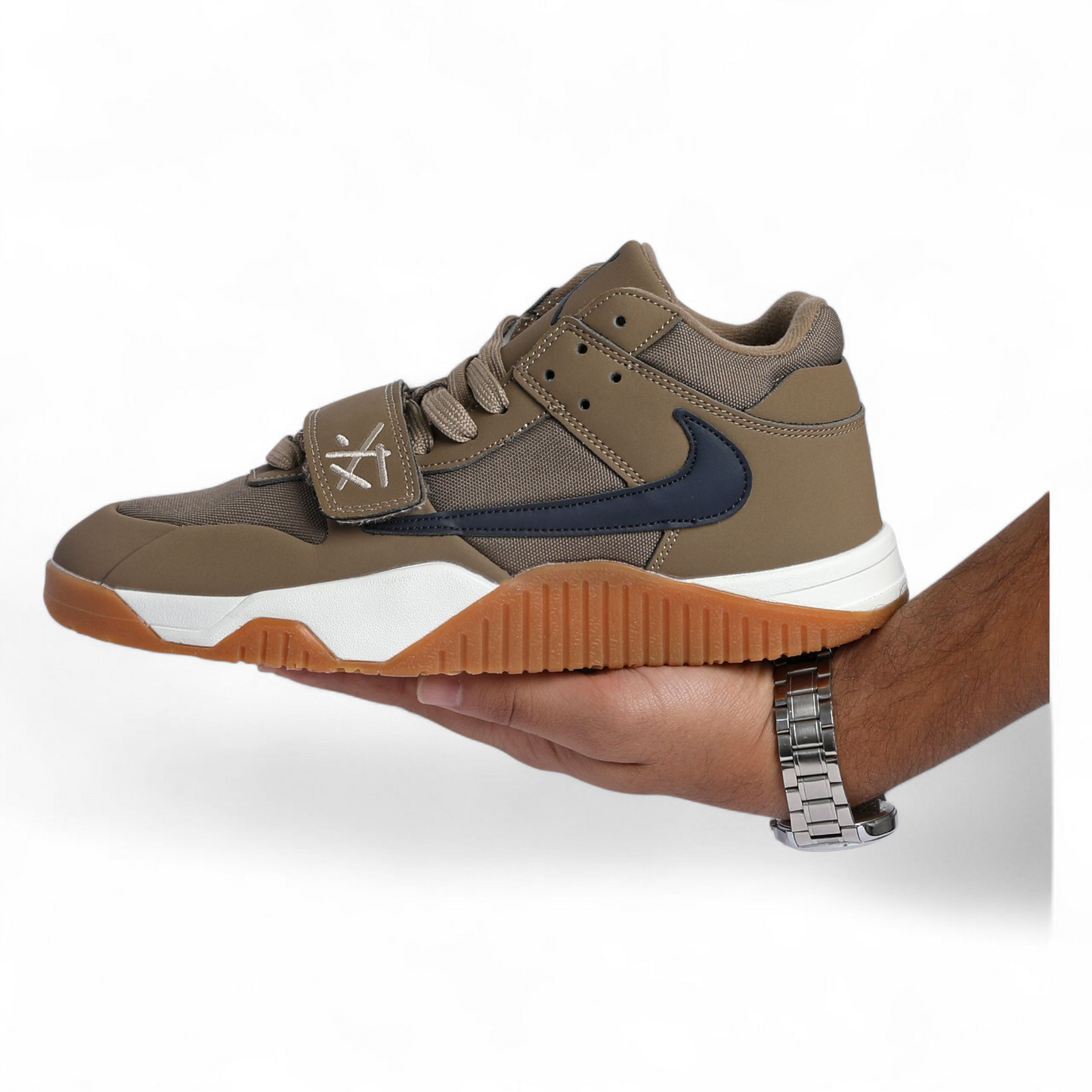 Travis Scott x Jordan Jumpman Jack TR 'Taupe Haze' sneaker. - AIR-20- in Brown