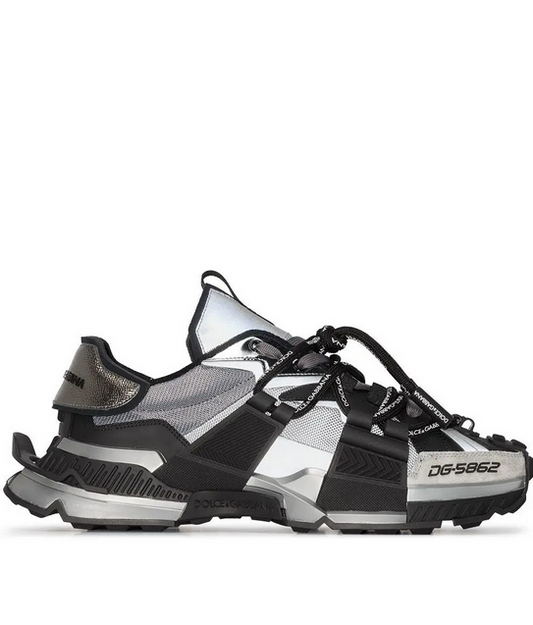 Men’s Dolce & Gabbana Low Top Space Lace Up Sneakers DG - in Gray