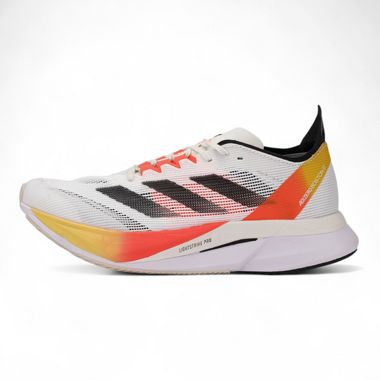 Adidas Adizero Boston 12 - Performance Running Shoes - TON - in White×orange